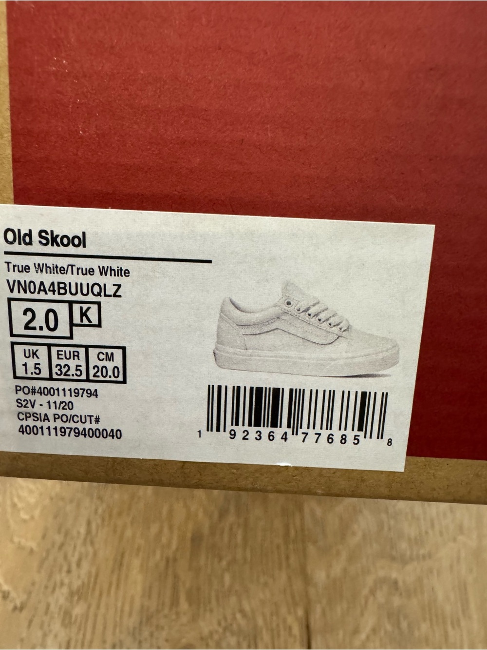Vans Old Skool Kids Sneakers - True White